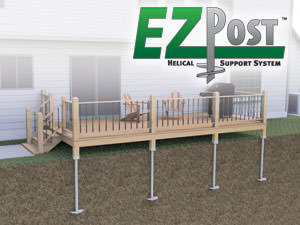 Helical Deck Piers Installed In Selkirk