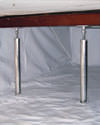 a crawl space repaired with crawl space jack posts and a crawl space liner for a home in The Pas