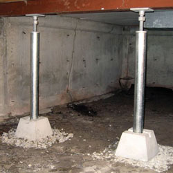 Installed crawl space jack post system in Altona