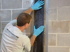 CarbonArmor® Strip applied to wall in Steinbach